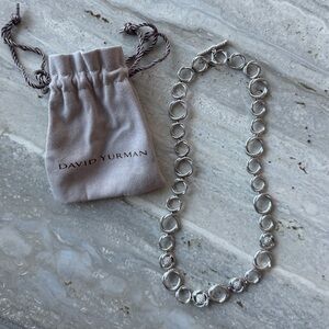David Yurman infinity necklace 0.80ct